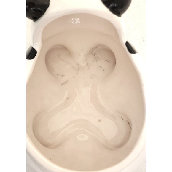 Plant Holder-Black and White Panda-Open Area for Small Succulent or Other Plant - Picture 7 of 13